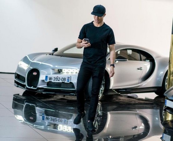 Christiano Ronaldo with Bugatti Chiron Christiano Ronaldo with Bugatti Chiron