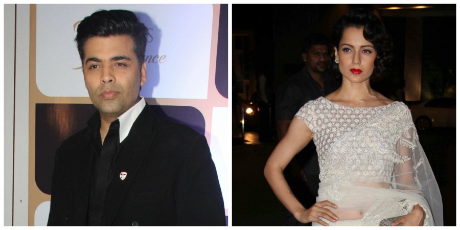 Karan Johar and Kangana Ranaut Karan Johar and Kangana Ranaut