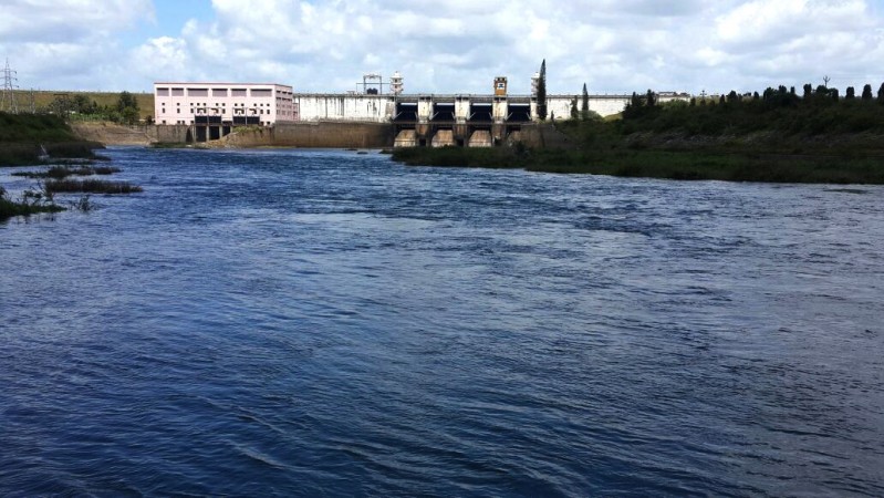 A view of Krishna Raja Sagara Dam built on Cauvery river in Mysuru, on Sept 7, 2016. water crisis in india, drought in tamil nadu, drought in karnataka, cauvery water dispute, drought in kerala, water reservoirs of india
