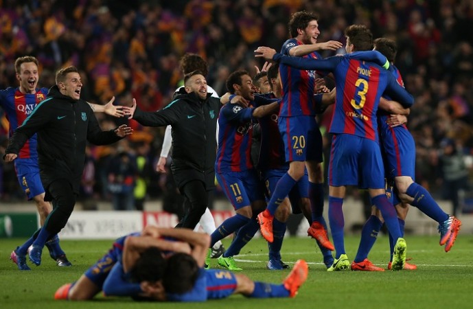 Twitter goes berserk as world footballers react to Barcelona's stunning