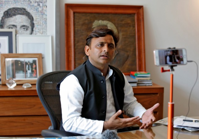 Uttar Pradesh Chief Minister and Samajwadi Party (SP) President Akhilesh Yadav during an interview with Reuters in Lucknow, February 22, 2017. Akhilesh Yadav