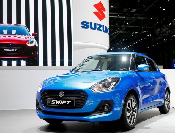 A Suzuki Swift car is seen during the 87th International Motor Show at Palexpo in Geneva, Switzerland March 8, 2017 Suzuki