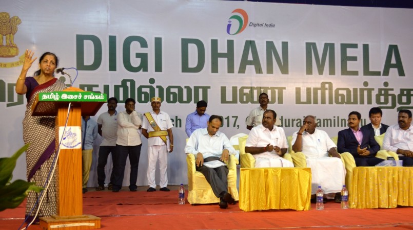 nirmala sitharaman, digidhan mela, cashless economy, pm modi, note ban, demonetisation, digital india