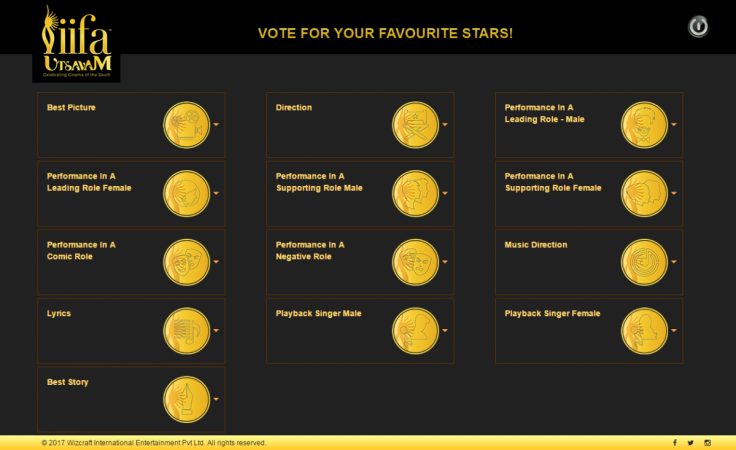 IIFA Utsavam Nomination List