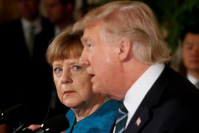 Donald Trump Angela Merkel