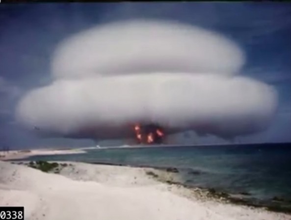 A snap of one of the declassified nuclear test that was secretly carried out between 1940 to 1962. declassified, secretive nuclear tests, Bill Clinton, US, atmosphere,