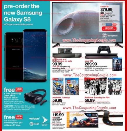 Samsung Galaxy S8 news: Target tipped to offer expensive gifts with Galaxy S7 successor in US; pre-order details revealed Samsung, Galaxy S8, Target, Galaxy S8 Plus, pre-order date, gift vouchers