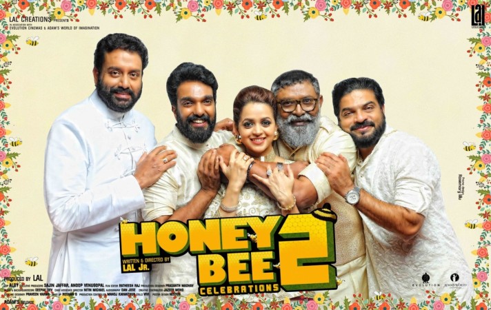 Honey Bee 2 Celebrations movie poster Honey Bee 2, Asif Ali, Bhavana, Sreenath Bhasi, Lal, Balu Varghese