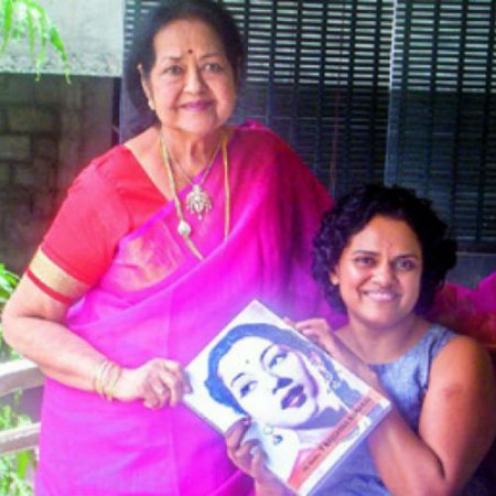 T Krishna Kumari with her daughter Dipika Maiya T Krishna Kumari, daughter Dipika Maiya