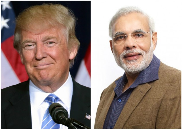 US President Donald Trump (left) and Prime Minister Narendra Modi Trump and Modi