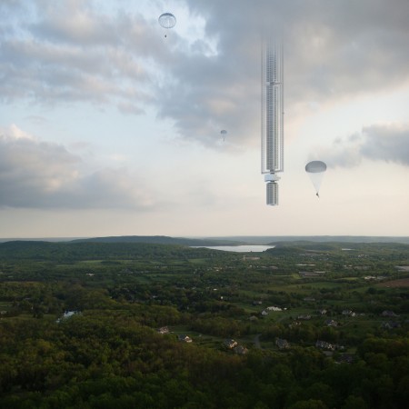 Analemma Tower is a proposal for the world's tallest building ever. space, architecture, asteroid, building,