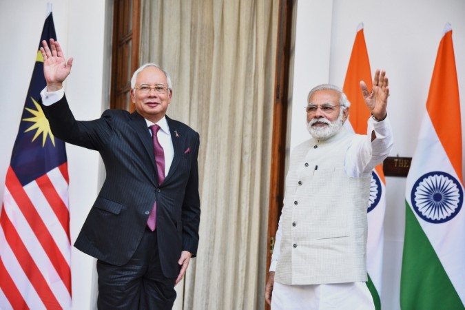 Prime Minister Narendra Modi (right) with Malaysian Prime Minister Najib Razak at Hyderabad House in New Delhi on April 1, 2017. India-Malaysia MoU, Modi meets Razak