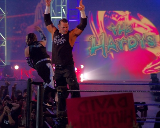 The Hardy Boyz. WrestleMania 33 results, WrestleMania 33, The Hardy Boyz, Seth Rollins, The Undertaker, Brock Lensar, Goldberg, Roman Reigns, Randy Orton, Kevin Owens, AJ Styles