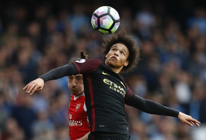 File photo of Leroy Sane. Hector Bellerin, Arsenal, Leroy Sane, Manchester City, EPL