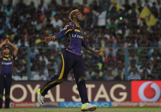 Kolkata's Andre Russell smashed 41 off just 12 balls against Delhi Daredevils Andre Russell