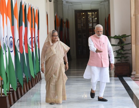 Prime Minister Narendra Modi and Bangladesh Prime Minister Sheikh Hasina