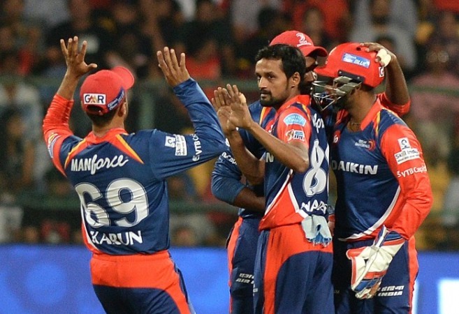 Shahbaz Nadeem was the pick of the bowlers for the Delhi Daredevils, April 8, 2017 Delhi Daredevils, Shahbaz Nadeem, RCB, IPL 2017, Karun Nair