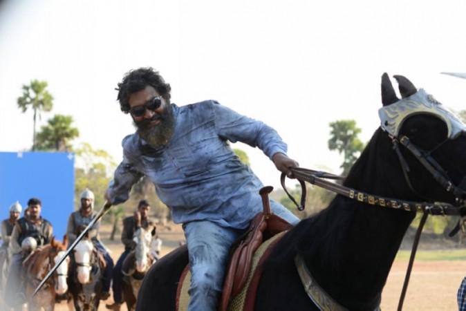 SS Rajamouli on Baahubali set SS Rajamouli on Baahubali set