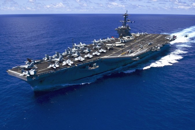 USS Carl Vinson (CVN-70) underway in the Pacific Ocean North Korea, North korea WMD, Northe Korea Armed Forces, US Navy, US fleet, US war with North Korea, Kim Jong-un, Donald Trump
