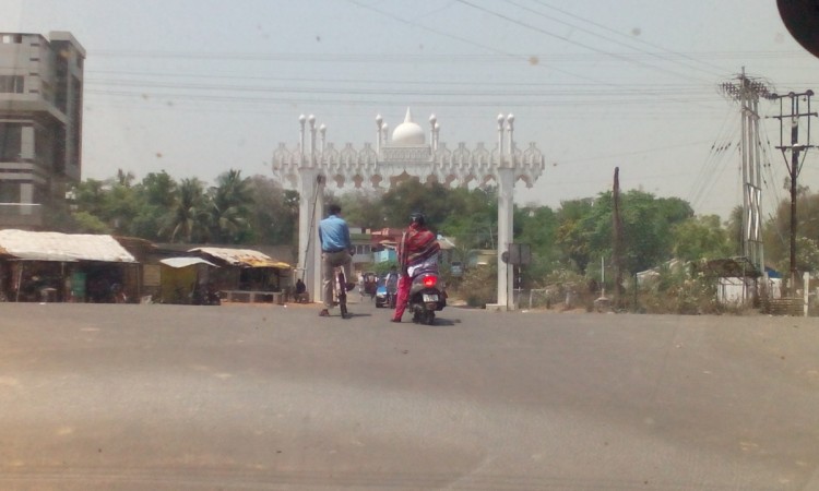 The gateway to the Daata Babar Mazaar on National Highway 60 in Birbhum district, West Bengal. Many local people are not happy with the way the dome has come up, saying it is an open appeasement of the minority sections. Gateway to Data Babar Mazaar in Bengal