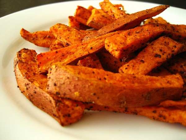 Sweet potatoes are high in fibre Sweet potatoes