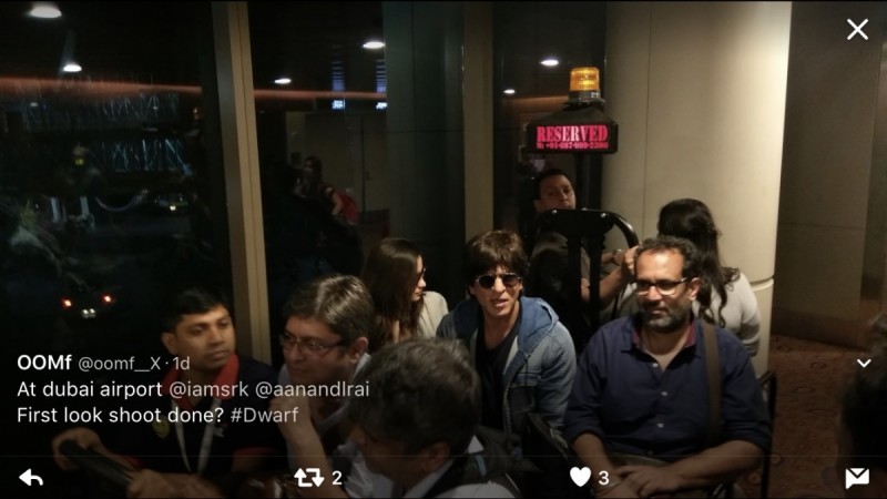 Alia Bhatt, Shah Rukh Khan and Aanand L Rai at Dubai airport Alia Bhatt, Shah Rukh Khan and Aanand L Rai