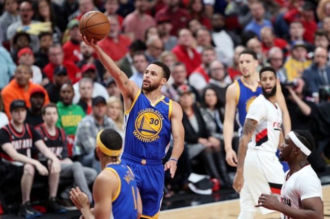 Stephen Curry Stephen Curry, Golden State Warriors, NBA, Playoffs, Game 4, Portland Trail Blazers