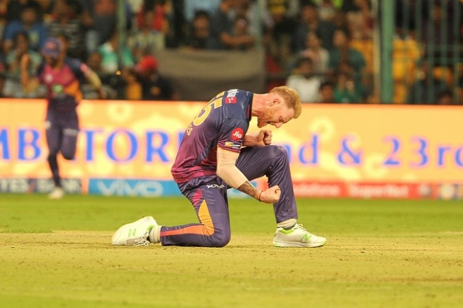 Ben Stokes had the perfect day with the ball for RPS Ben Stokes, RPS, IPL 2017, Mumbai Indians, bowling