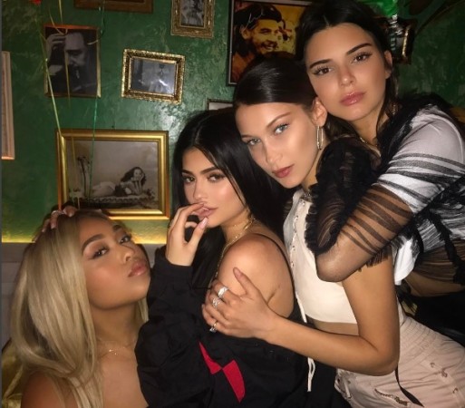 Kylie Jenner, Kendall Jenner, Bella Hadid at Travis Scott's birthday party Kylie Jenner, Kendall Jenner, Bella Hadid at Travis Scott's birthday party