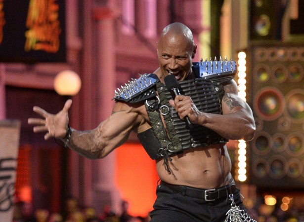 Host Dwayne Johnson takes the stage. 2016 MTV Movie & TV Awards