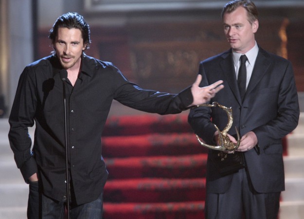 Christian Bale and Christopher Nolan at Spike TV's 6th annual Christopher Nolan dark knight