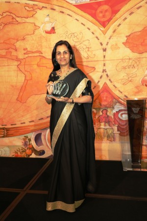 Chanda Kochhar receives Woodrow Wilson Award Chanda Kochhar