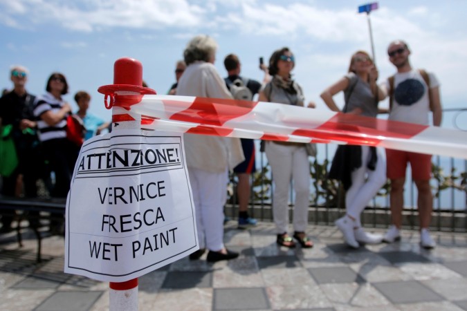 Tourists are seen, where leaders from the world's major Western powers will hold their annual summit, in Taormina Italy May 2, 2017. g7, g7 summit, g7 countries, g7 economies, indian economy, global economy, chinese economy
