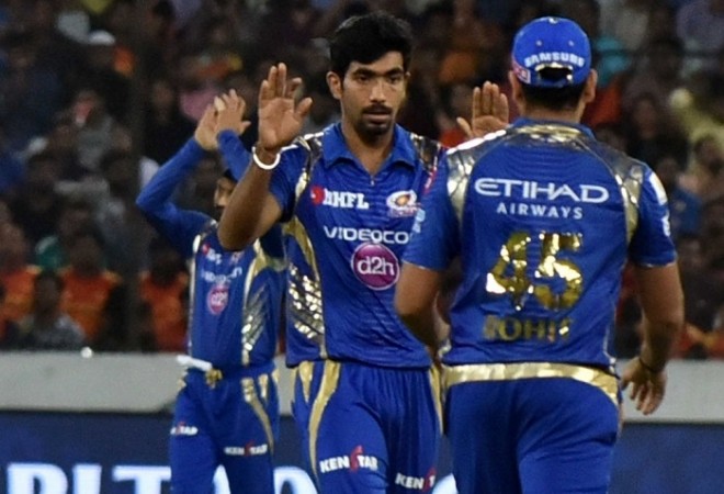 File photo of Mumbai Indians pacer Jasprit Bumrah. Jasprit Bumrah, Rohit Sharma, Mumbai Indians, IPL 2017 playoffs, RPS