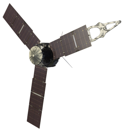An artist's illustration of NASA's Juno spacecraft. nasa, JunoCam, Jupiter, space,