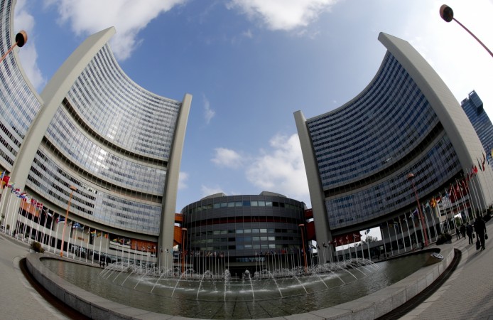 The United Nations headquarters building (Vienna International Centre) is pictured in Vienna May 14, 2014. vienna, un, united nations, iran, sanctions, nuclear programme, nuclear program, western powers, IAEA