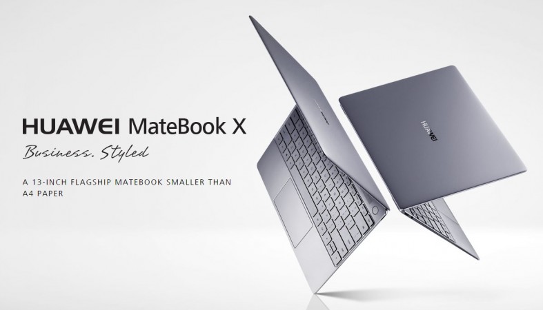 Huawei MateBook X as seen on company's website Huawei MateBook X as seen on company's website
