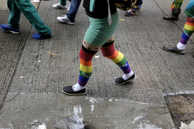 People take part in the annual LGBT pride parade in Hong Kong, China on November 26, 2016. LGBT China
