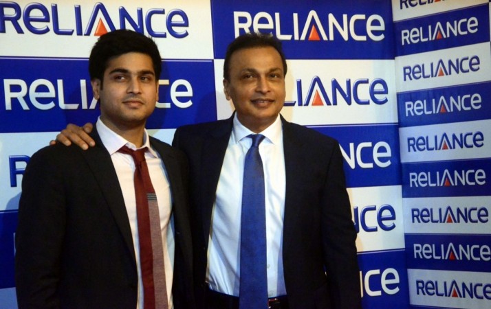 Reliance Communications chairman Anil Ambani with his son Anmol Ambani during Reliance Capital's annual general meeting (AGM) in Mumbai, on Sept 26, 2016. reliance communications, anil ambani, rcom debt default, rcom loan default, rcom downgrade, rcom share price, adag, indian telecom sector