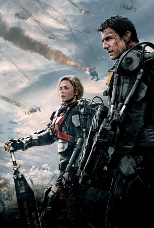 Poster of the movie, Edge of Tomorrow featuring Emily Blunt and Tom Cruise edge of tomorrow