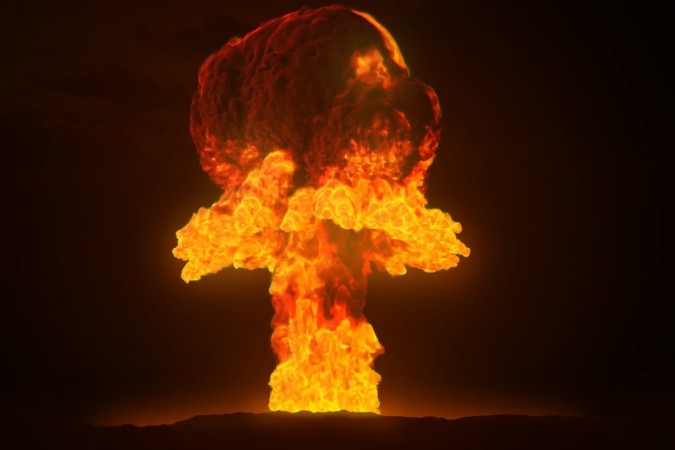 There have been only two instances of a nuclear bomb being dropped in war- Representational image Nuclear explosion