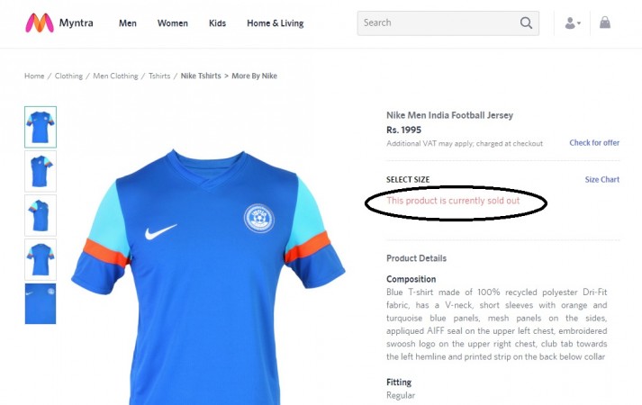 indian football team jersey 2019 buy online