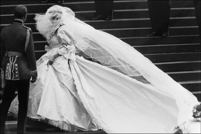 Lady Diana, Princess of Wales and Charles, Prince of Wales are seen during their wedding at St Paul Cathedral in London 29 July 1981. Princess Diana