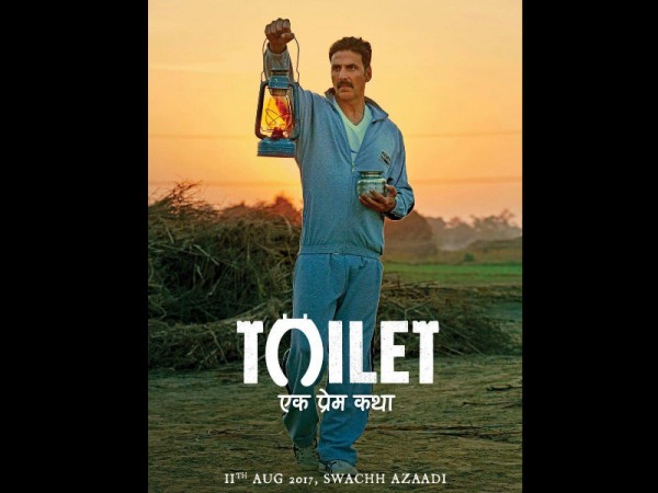 Akshay Kumar in Toilet Ek Prem Katha poster Toilet Ek Prem Katha poster