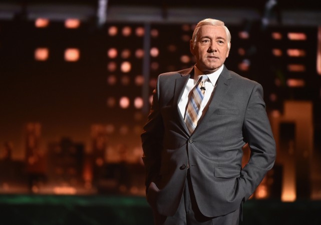 Host Kevin Spacey speaks onstage during the 2017 Tony Awards at Radio City Music Hall on June 11, 2017 in New York City. Kevin Spacey