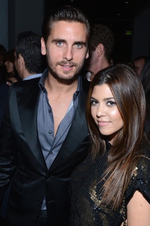 Kourtney Kardashian with former partner Scott Disick. Scott Disick and Kourtney Kardashian
