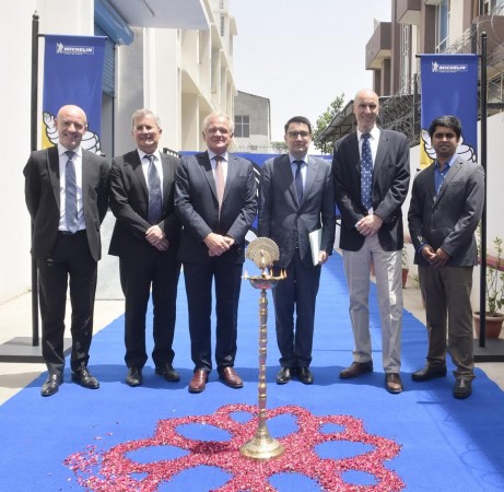 Inauguration of Michelin India Research and Development Laboratory in Manesar, Haryana. michelin, michelin R&D centre