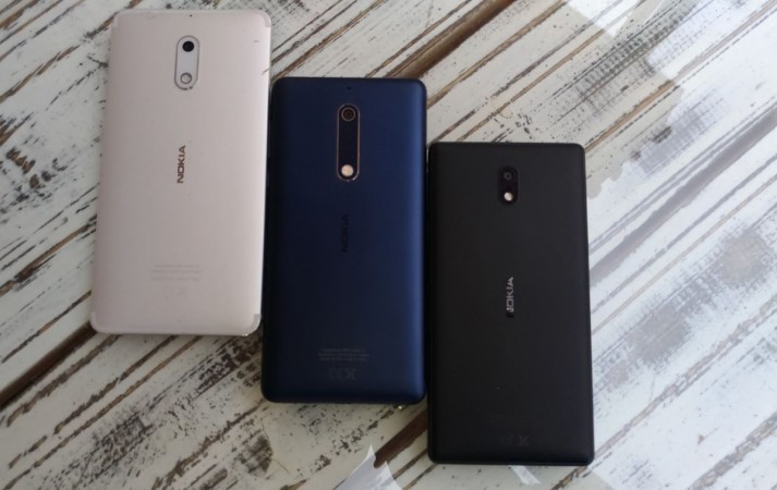 The Nokia 6, 5, 3 series (from left to right). Nokia 6, 5, 3 series
