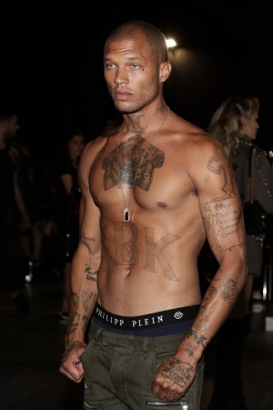 Jeremy Meeks at Milan Fashion week Jeremy Meeks