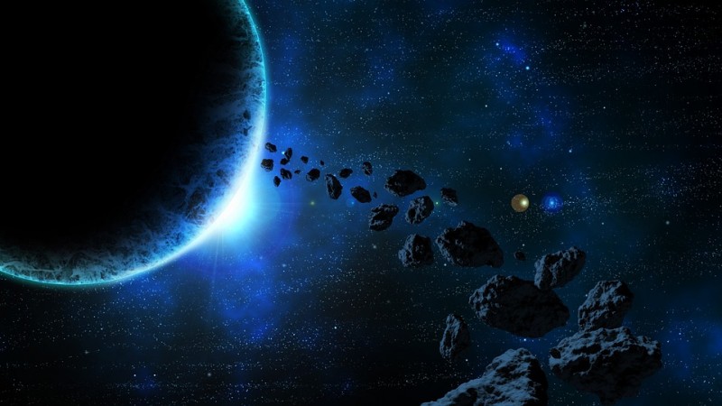 Representational image asteroid, Earth, collision, space,